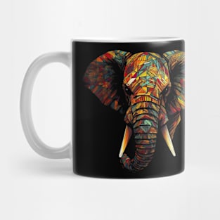 Elephant Animal Colourful Animal Lover Art Elephant Mug